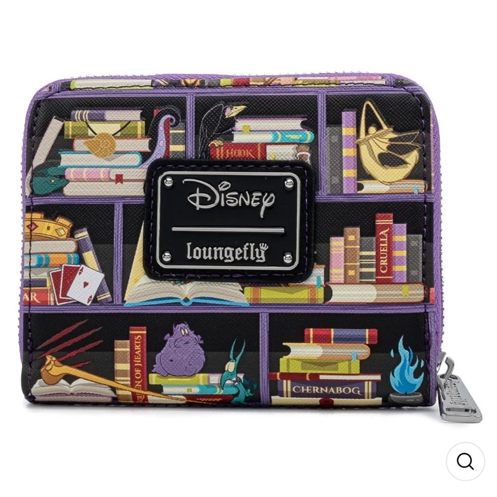 Loungefly Disney Villain Books Mini Backpack and Wallet set